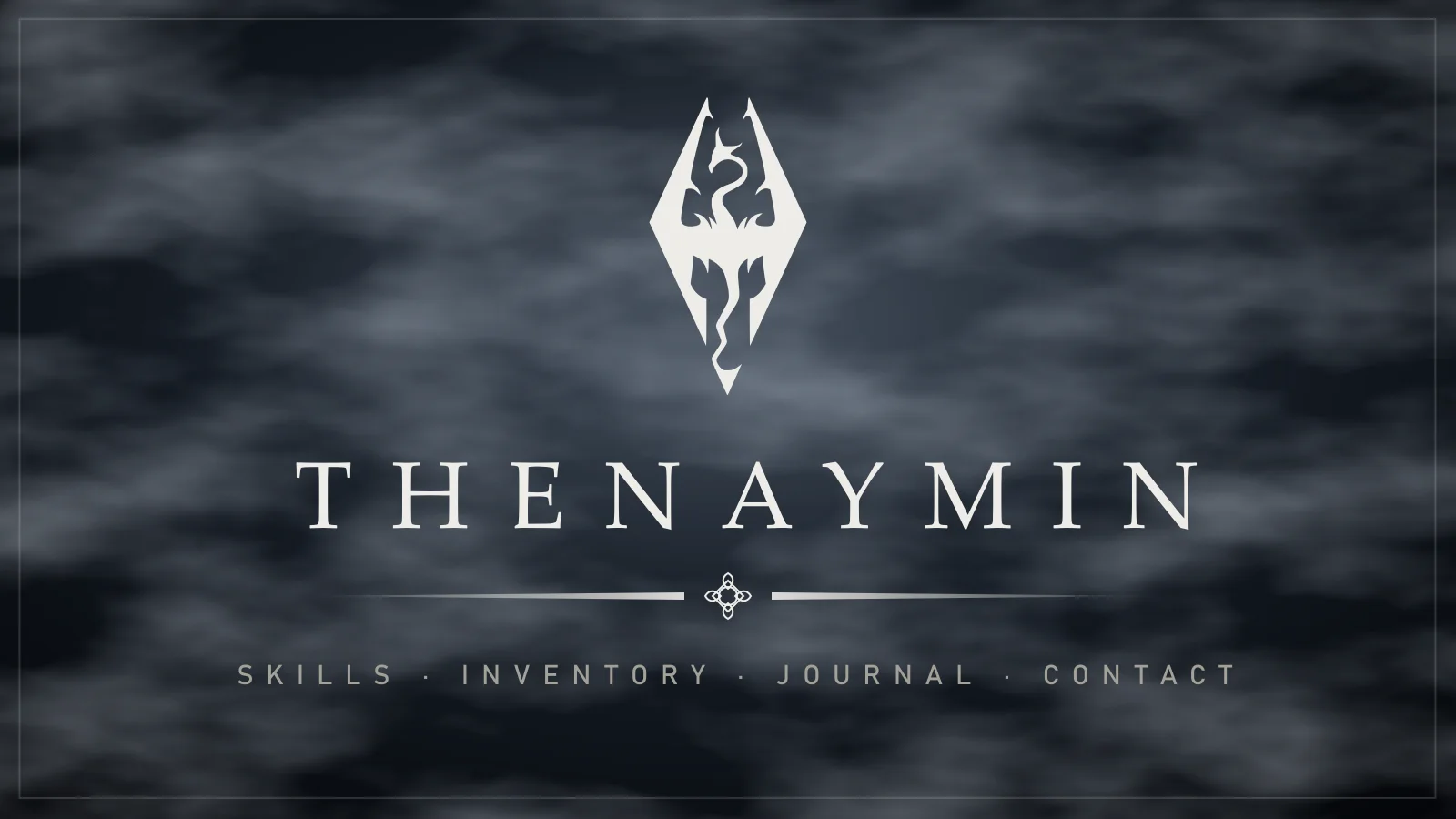thenaymin.lol banner: the dragon mark and the word THENAYMIN in fog.